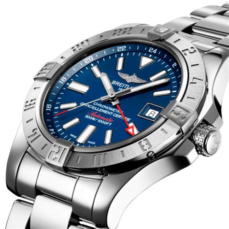 breitling avenger 43 blue dial|breitling avenger gmt 43 review.